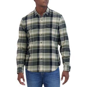 Lucky Brand Men's Flannel Green Plaid Size Small